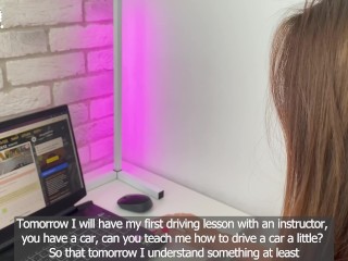 - Okay, I'll spread my legs for you. "Stepson fucked stepmom after driving lessons"