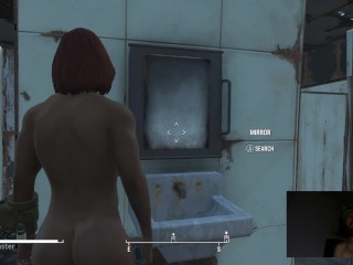 Naked and NOT Afraid~! Episode 001. (Fallout 4 Survival Mode with Mods~!) w/Facecam and commentary~!