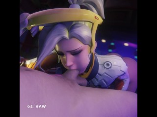 Mercy Relaxing Romantic Blowjob. GCRaw. Overwatch