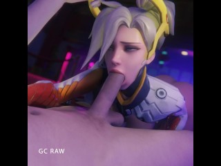 Mercy Relaxing Romantic Blowjob. GCRaw. Overwatch