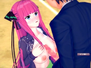 【エロゲーコイカツ！】五等分の花嫁 中野二々3DCG巨乳アニメ動画[Hentai Game Koikatsu! 5 toubun no hanayome Nin○ Nakano]