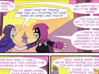 Teen Titans Emotobat Sickness pt. #4 - Robin's Threesome with Ravin and Starfire - DP Anal Creampie
