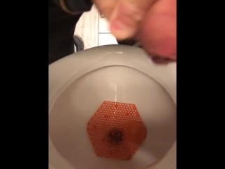 Urinal With A Nice Citrus Scent Was Such A Pleasure, I wanted To Cum So Bad But It Was Too Risky