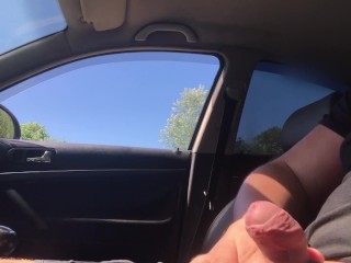 public dick flashing in car