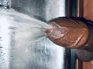 Long clear sink pissing after Cumshot in the morning @Burdi69 watch me 