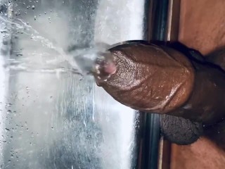 Long clear sink pissing after Cumshot in the morning @Burdi69 watch me 