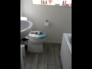 Peeing On The Toilet Seat, Making A Right Mess