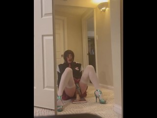 Sissygasm In school girl outfit