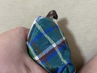 大学生の緑チェック柄ノンワイヤーブラジャーに大量ぶっかけ