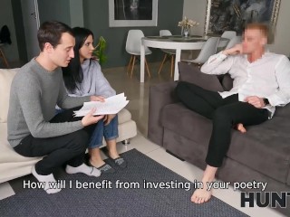 HUNT4K. Girl of easy virtue is penetrated to sound of bf poems