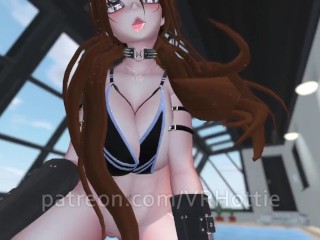 Big Boobs And Fat Ass Slut POV Fuck By The Pool Lap Dance VRChat ERP Extra Thicc Grinding Face Sit