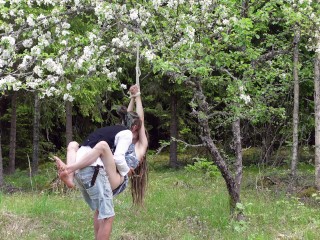 Tied up in a blooming apple tree - RosenlundX - 4K