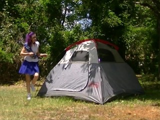 Come pitch a tent with Girl Scout Willamina