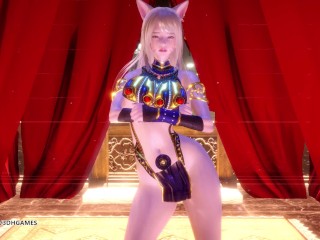 [MMD] Ankha Dance Ahri Hot Striptease Dance League of Legends KDA Uncensored Hentai