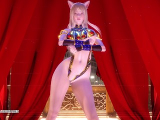 [MMD] Ankha Dance Ahri Hot Striptease Dance League of Legends KDA Uncensored Hentai