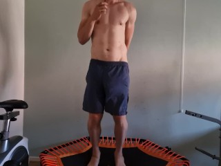 OOPS! DROPPED MY Shorts, WORK-OUT NAKED (BIG COCK IN SLOW-MOTION)
