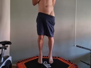 OOPS! DROPPED MY Shorts, WORK-OUT NAKED (BIG COCK IN SLOW-MOTION)