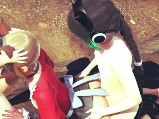 Yaoi Femboy - Threesome Nobu Suck and fucked