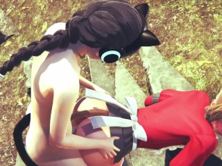 Yaoi Femboy - Threesome 3 Femboys Sucking and Fucked with Nobu