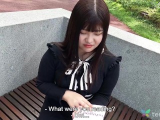 Very sexy chubby amateur Japanese girl Madoka Watanabe from Tokyo in casting couch first time porno