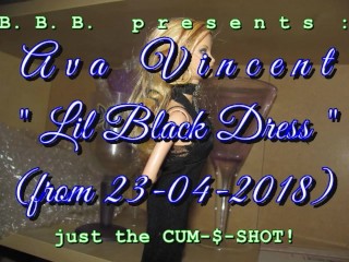 2018 Ava Vincent "Little Black Dress" just-the-cumshot
