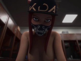 3D Hentai: KDA Akali Fucked On The Backstage League of Legends Uncensored Hentai