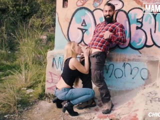 MAMACITAZ - Big Tits Blonde Helena Valentine Takes Her Fucking Skills Outdoor Full Scene