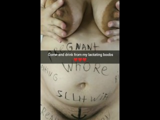 Come on! Did you wanna suck your cheating wife lactating boobs? - Snapchat Cuckold Captions
