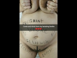 Come on! Did you wanna suck your cheating wife lactating boobs? - Snapchat Cuckold Captions