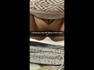 Pregnant slutwife with a body covered in body writings! - Compilation - Cuckold snapchat captions!