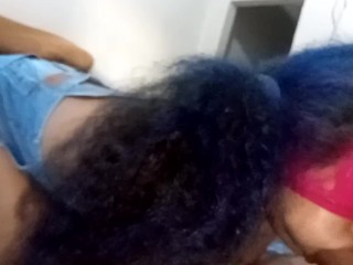 perpektong blowjob mula sa walang humpay na pagsuso ng asong babae na adik sa titi, Pinay blowjob🍆