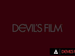 DEVILSFILM - Big Titty MILF Ryan Keely Gets Horny And Fucks A Lucky Younger Man