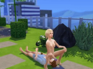 Sims4 - Conoce una chica en el bar y la disfruta en casa con su marido