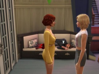 Sims4 - Conoce una chica en el bar y la disfruta en casa con su marido