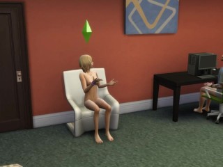 Sims4 - Conoce una chica en el bar y la disfruta en casa con su marido