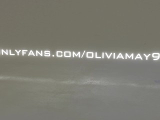 Horny young slut home alone gives oily footjob