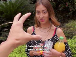 CARNE DEL MERCADO - Petite Chick Luna Castillo Drilled By Huge Dick To Amazing Orgasm Full Scene