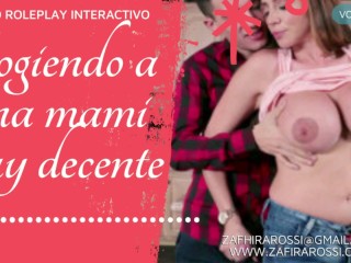 [DEMO] Mama decente caliente y excitada chupa pija y gime | Roleplay Interactivo | Audio Only