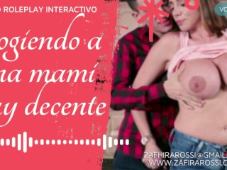 [DEMO] Mama decente caliente y excitada chupa pija y gime | Roleplay Interactivo | Audio Only