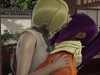 Crossover Yoruichi x Tsunade lesbian sex