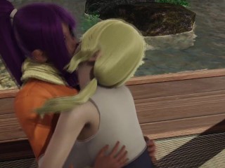 Crossover Yoruichi x Tsunade lesbian sex