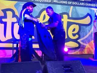 Ivy Minxxx Gets Flogged by Red Room Accessories on the Main Stage at Exxxotica Miami 2022