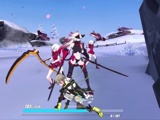 Rita Rossweisse death scenes - Chinese 丽塔 · 洛丝薇瑟 良娜 / Japanese リタ・ロスヴァイセ リョナ - Honkai Impact 3rd