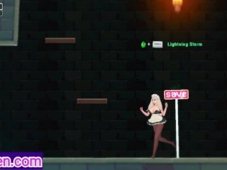 A lot of Monsters want to fuck and cum inside me! Hot milf get fucked (Dungeon and Maid) Gameplay p2