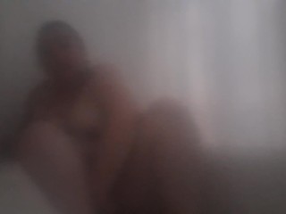 Playing with myself in a hot and steamy shower