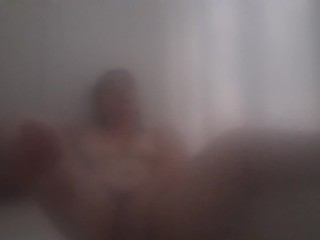 Playing with myself in a hot and steamy shower