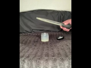 Loading a turkey baster of my thawed cum loads 