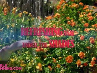 GIRLSRIMMING - Gardener gets his payment in rimjob from cute teen Sara Diamante