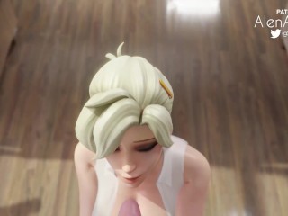 Mercy Secretary Throatfuck Throatpie Overwatch