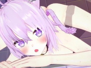 【Vtuber 猫又おかゆ】猫又おかゆがジャックオーランタンポーズしてるだけLoop6